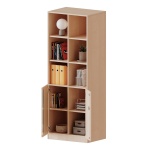 ErgoTray Kombi-Schrank, 2reihig, 5 OH, 2 OH unten mit Türen, oben 3 OH Regal, B/H/T 70,3x190x50cm 